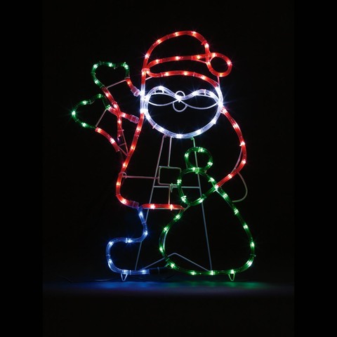 waving santa rope light 90 led lights kmart waving santa rope light 90 led lights kmart