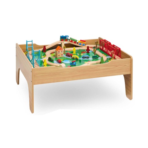 wooden train set kmart