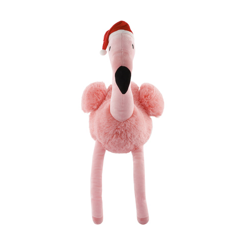 stuffed christmas flamingo