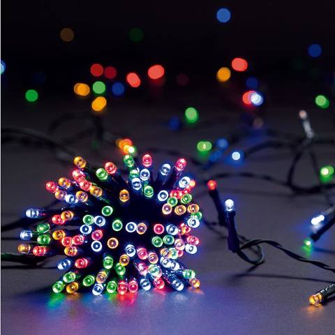 Outdoor Solar String Lights - Multi-Coloured, 200 LED Bulbs Kmart