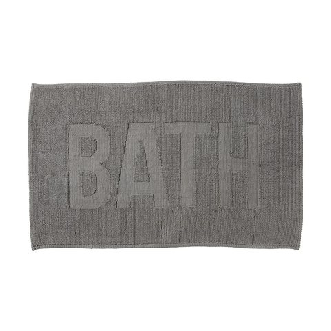 Jacquard Bath Mat - Extra Large, Grey | Kmart