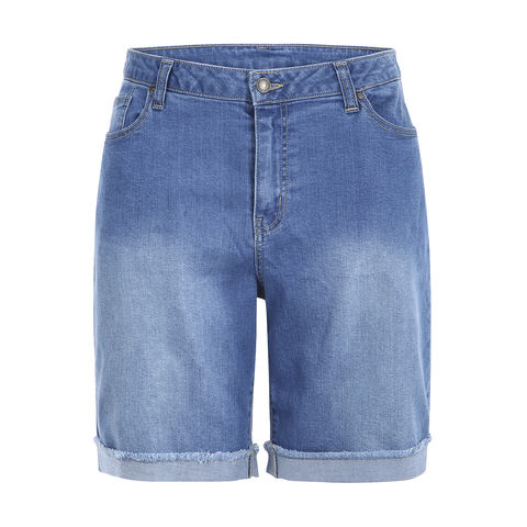 shoptagr plus size denim shorts by kmart kmart plus size