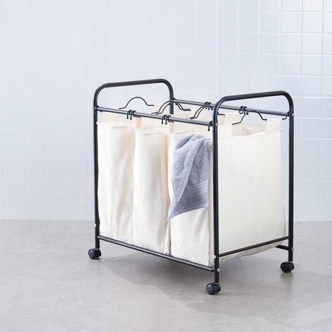 Laundry Sorter with 3 Removable Bags