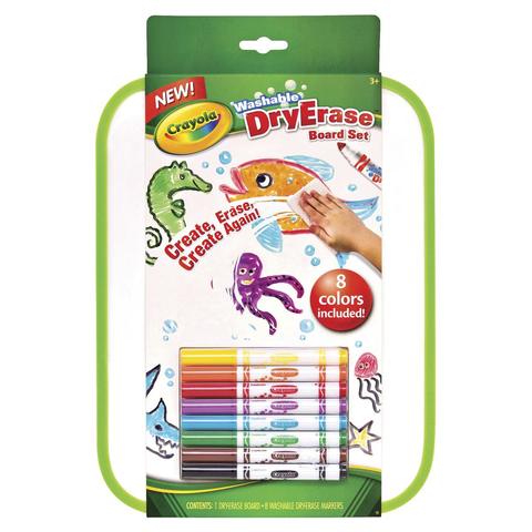 crayola washable dry erase board set kmart