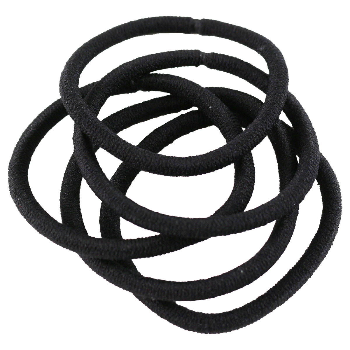 10 Pack Black Thick Snagless Elastics Kmart
