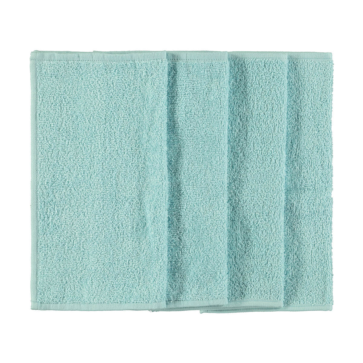 Madison Cotton Face Washers Blue Mist, Set of 4 Kmart