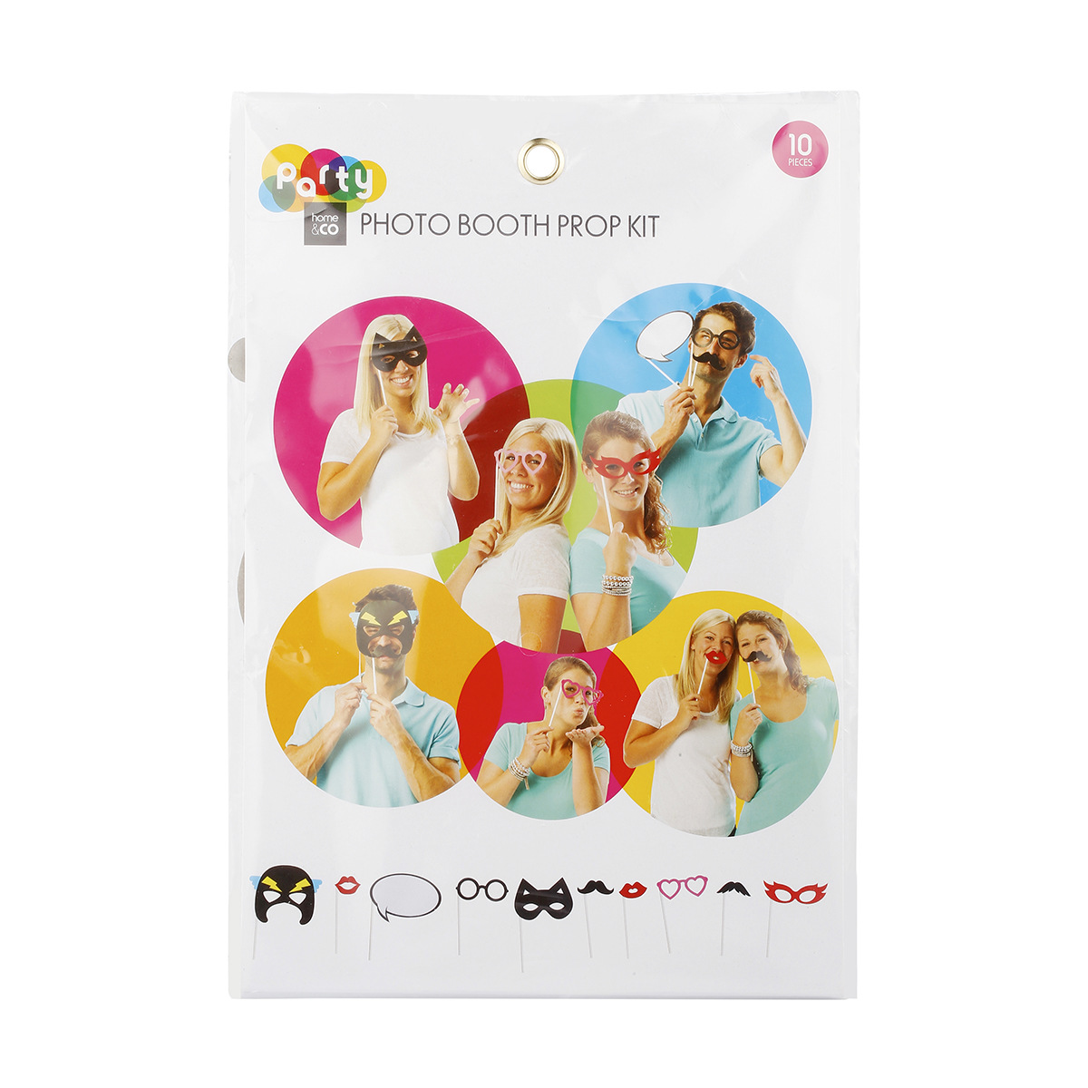 10 Pack Photo Booth Prop Kit Kmart