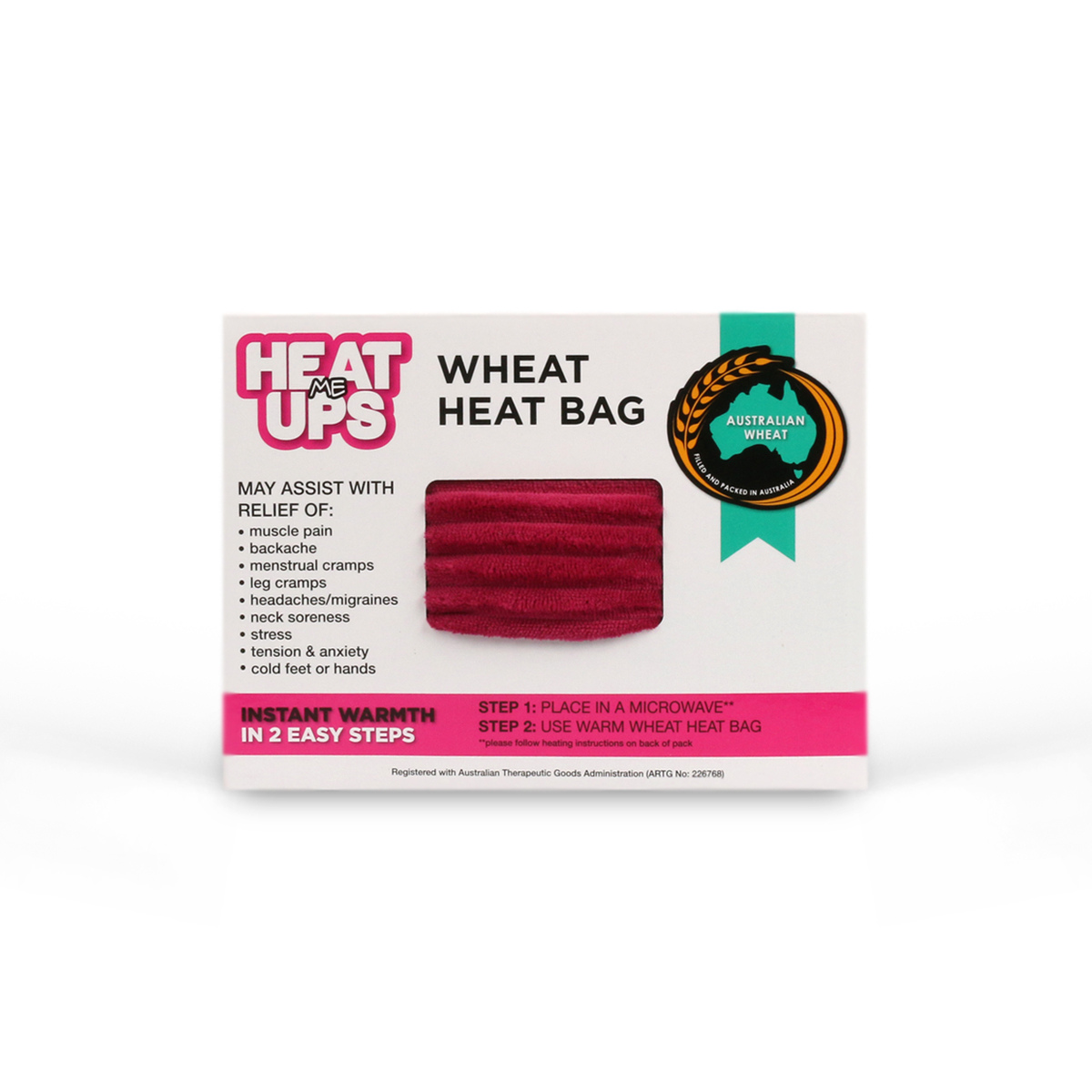Heart Heat Me Ups Wheat Heat Bag Kmart