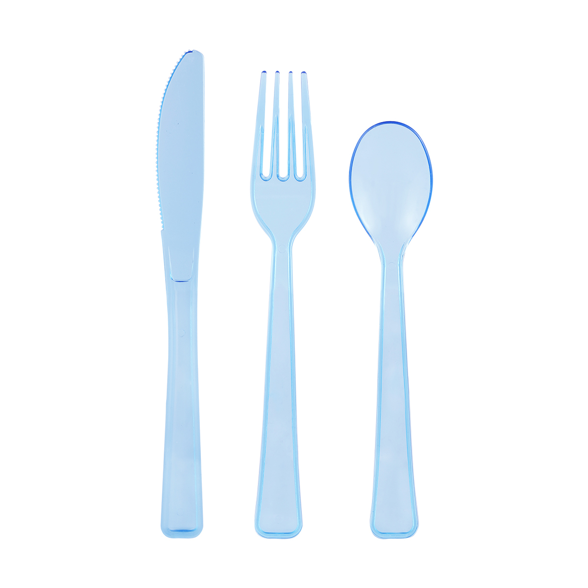 18 Pack Blue Cutlery Set