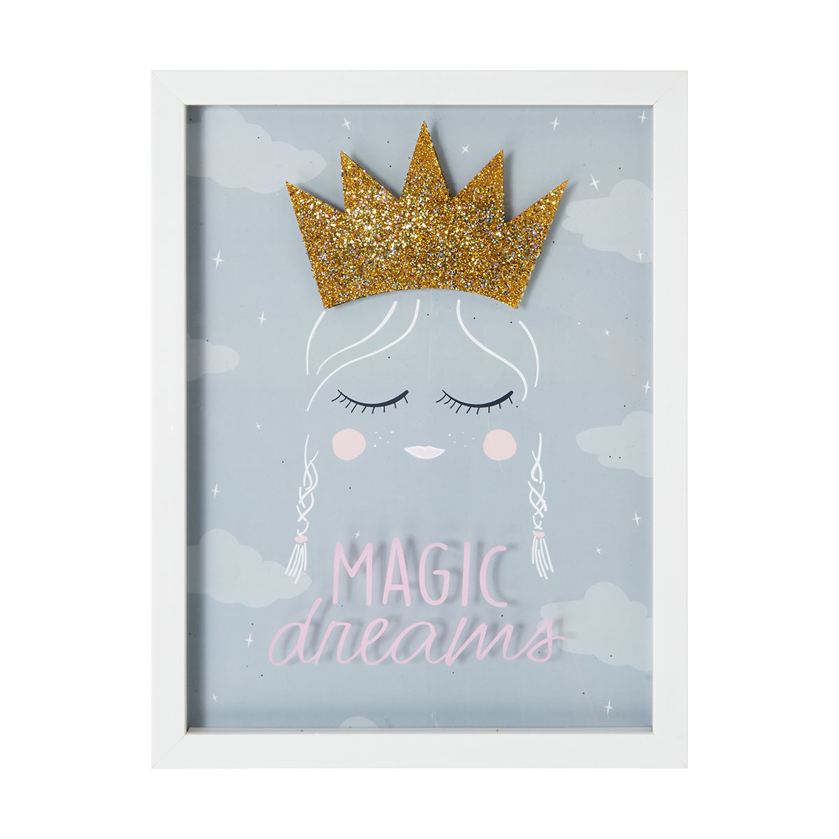 3D Crown Framed Print Kmart