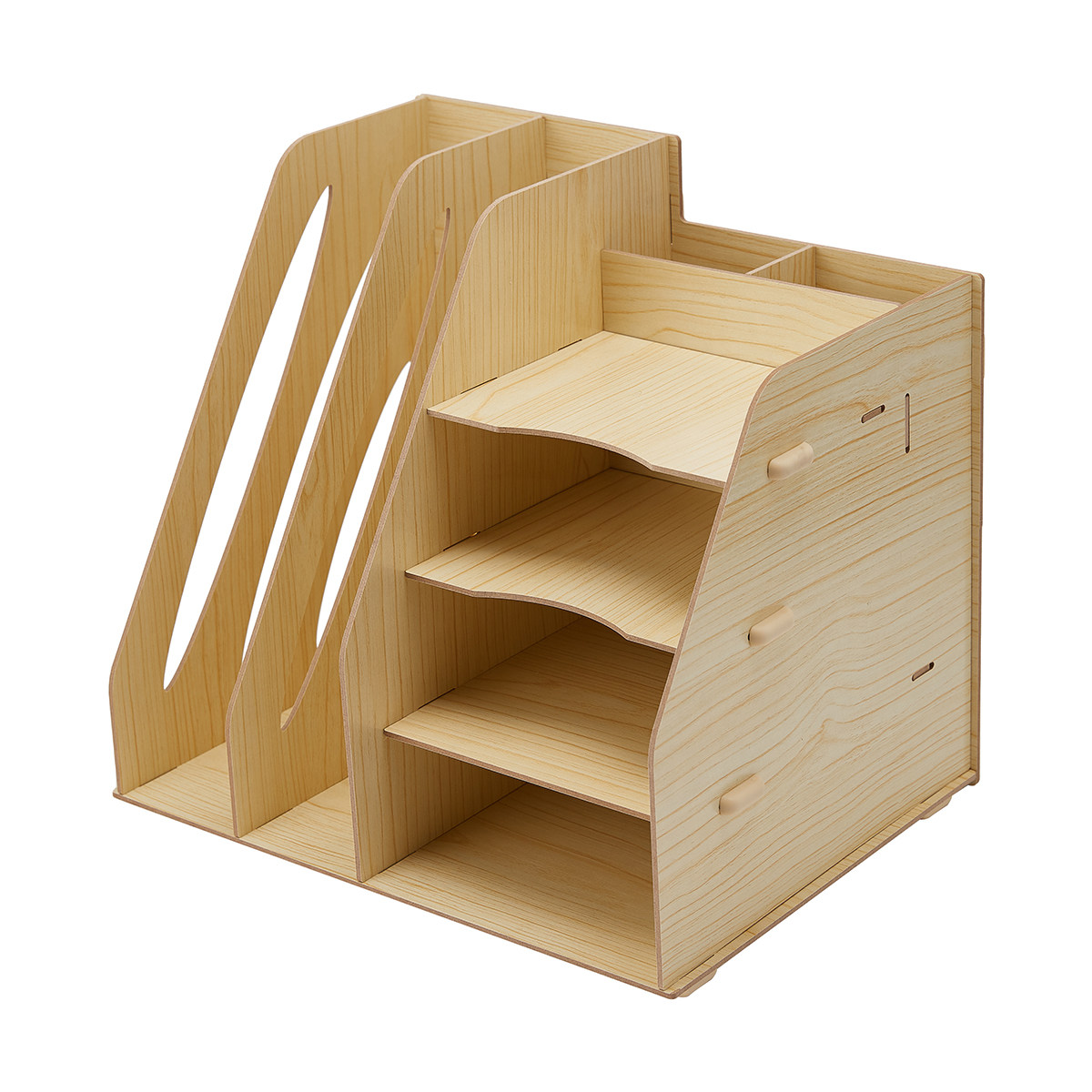 Wood Look Desk Organiser