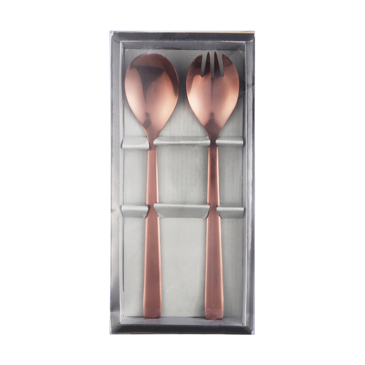 2 Piece Rose Gold Look Salad Servers Kmart