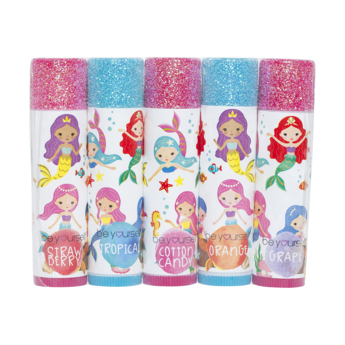 5 Pack Lip Balm Mermaid Theme Kmart