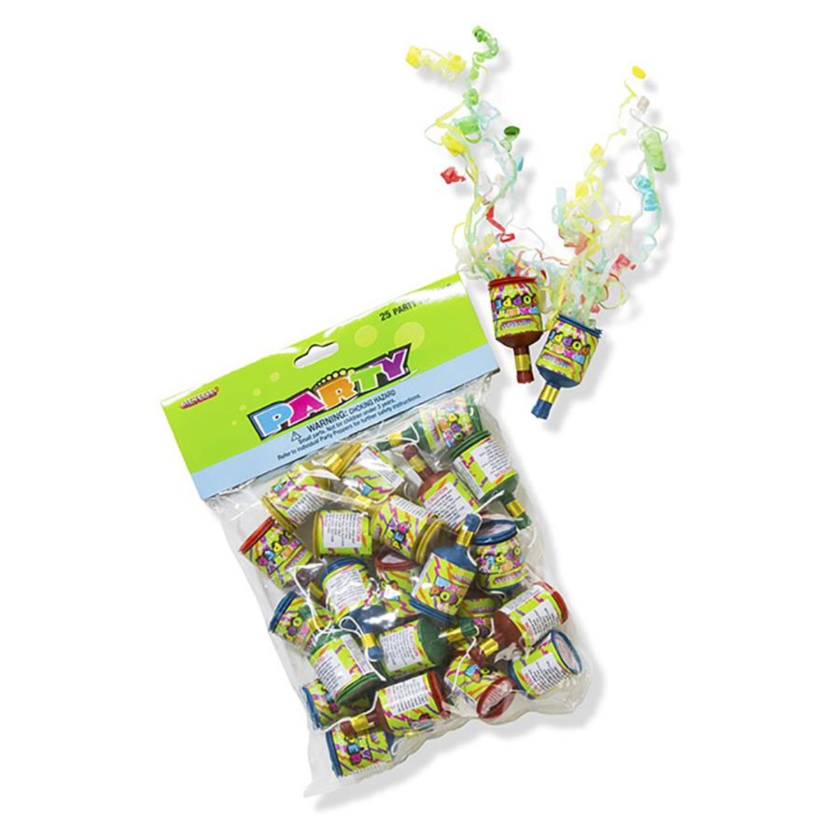Party Poppers - 25 Pack