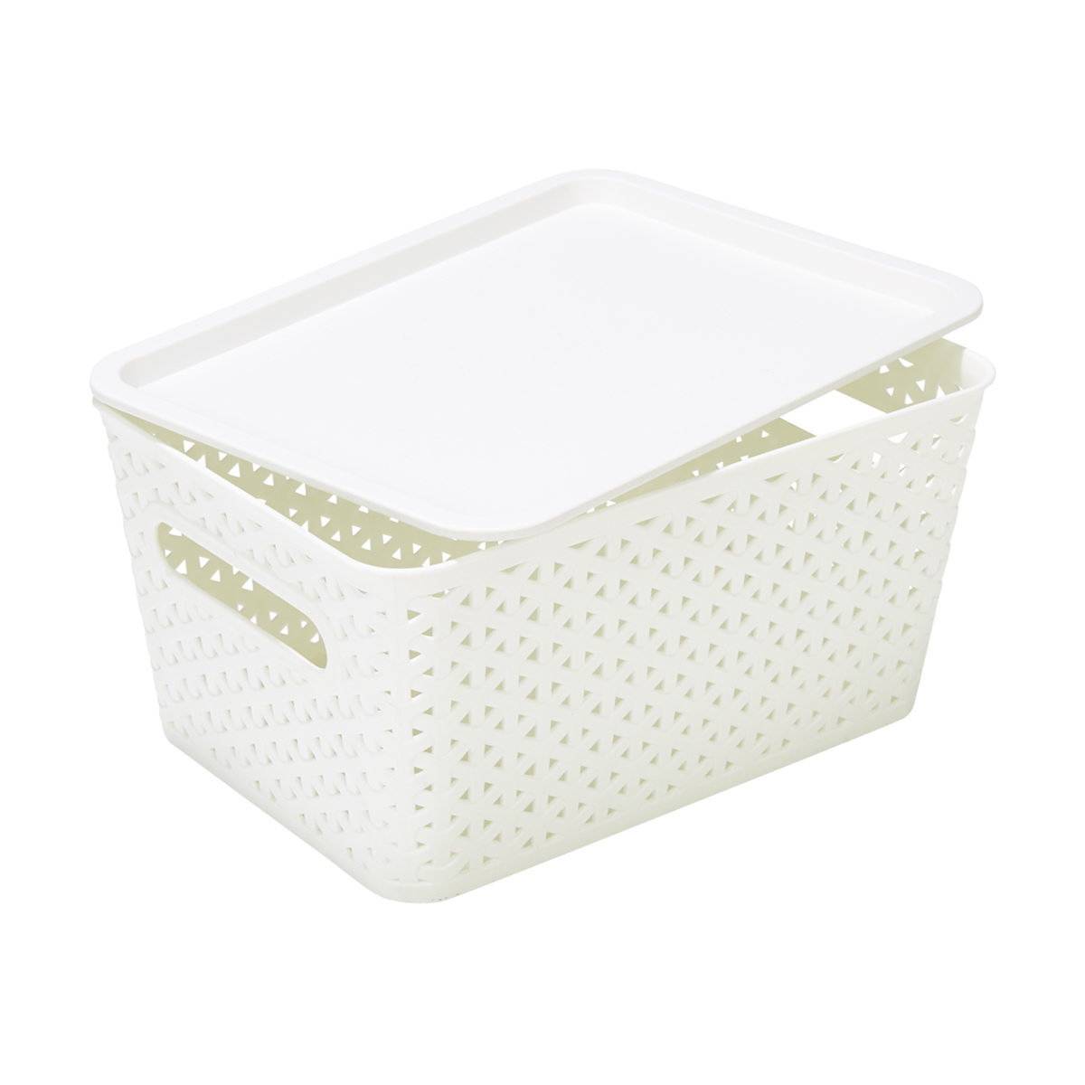 Storage Container with Lid Small, White Kmart