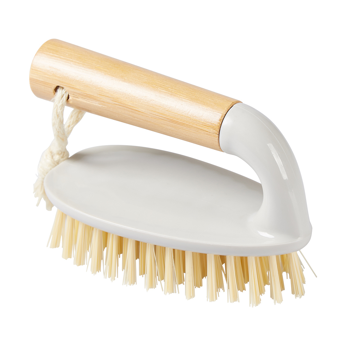 Bamboo Handle Scrubbing Brush Kmart