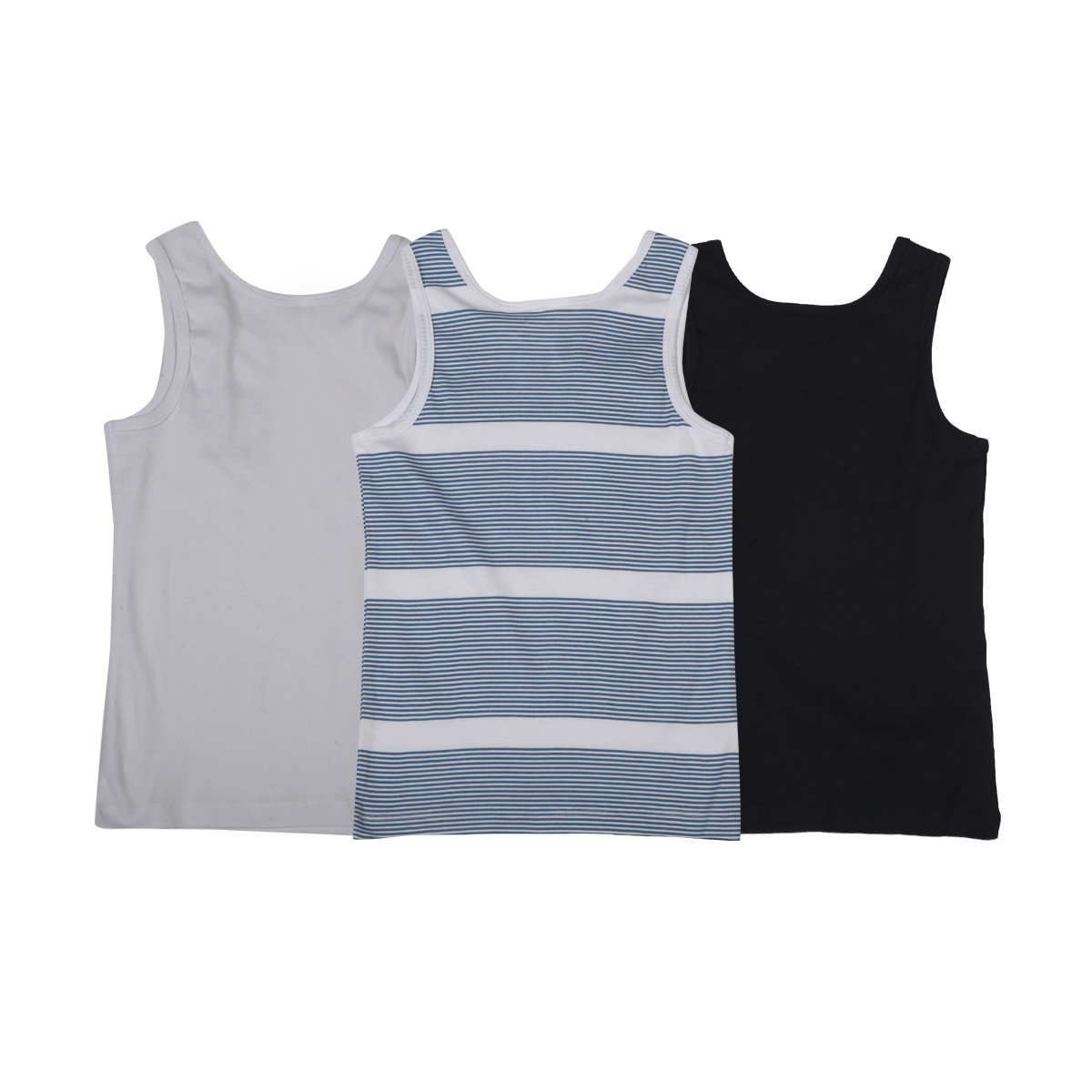 3 Pack Printed Singlets Kmart
