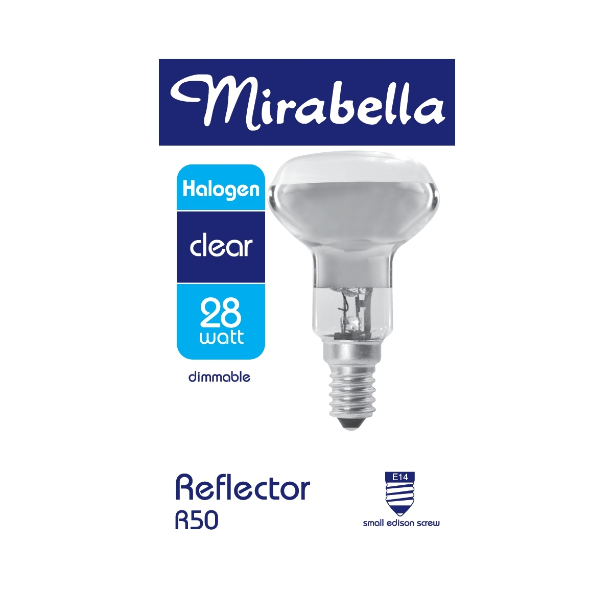 Mirabella E14 28W R50 Dimmable Halogen Reflector Bulb Kmart
