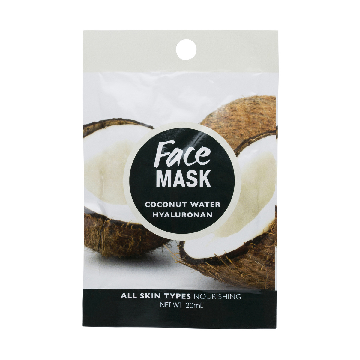 Coconut Water & Hyaluronan Face Mask Kmart