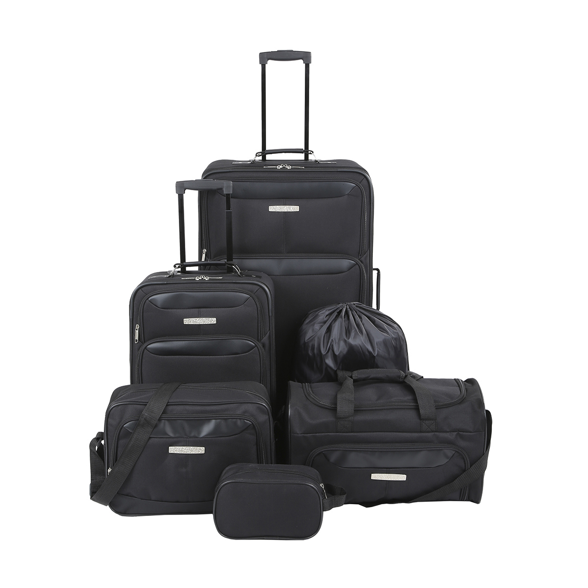 6-Piece Luggage Set - Black | Kmart
