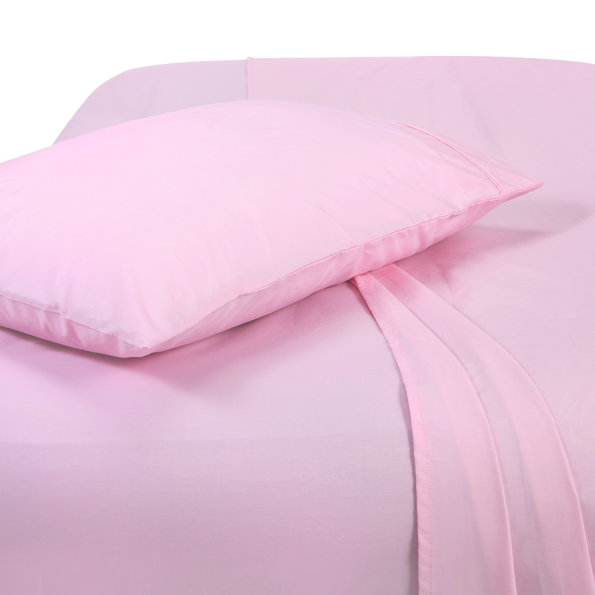 Plain Dyed Cotton Fitted Sheet Set Single Bed Pink Kmart plain-dyed-cotton-fitted-sheet-set-single-bed-pink-kmart