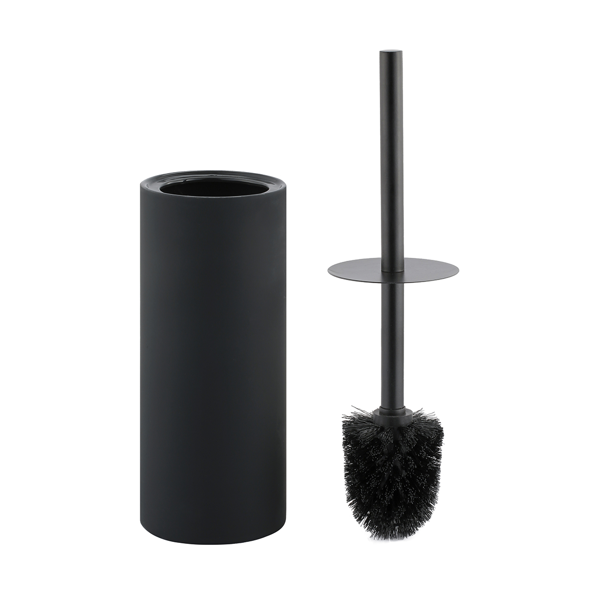 Indi Toilet Brush Set Black Kmart