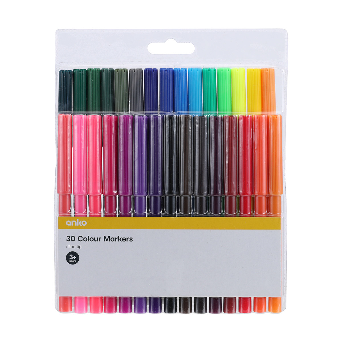 30 Pack Colour Markers Kmart