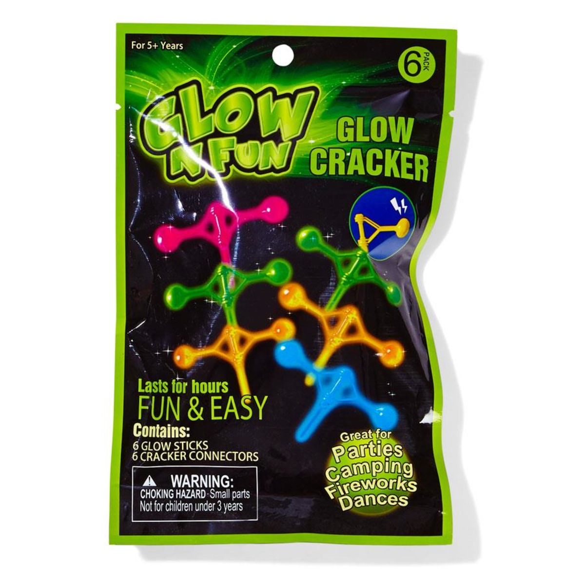 6 Pack Glow Crackers