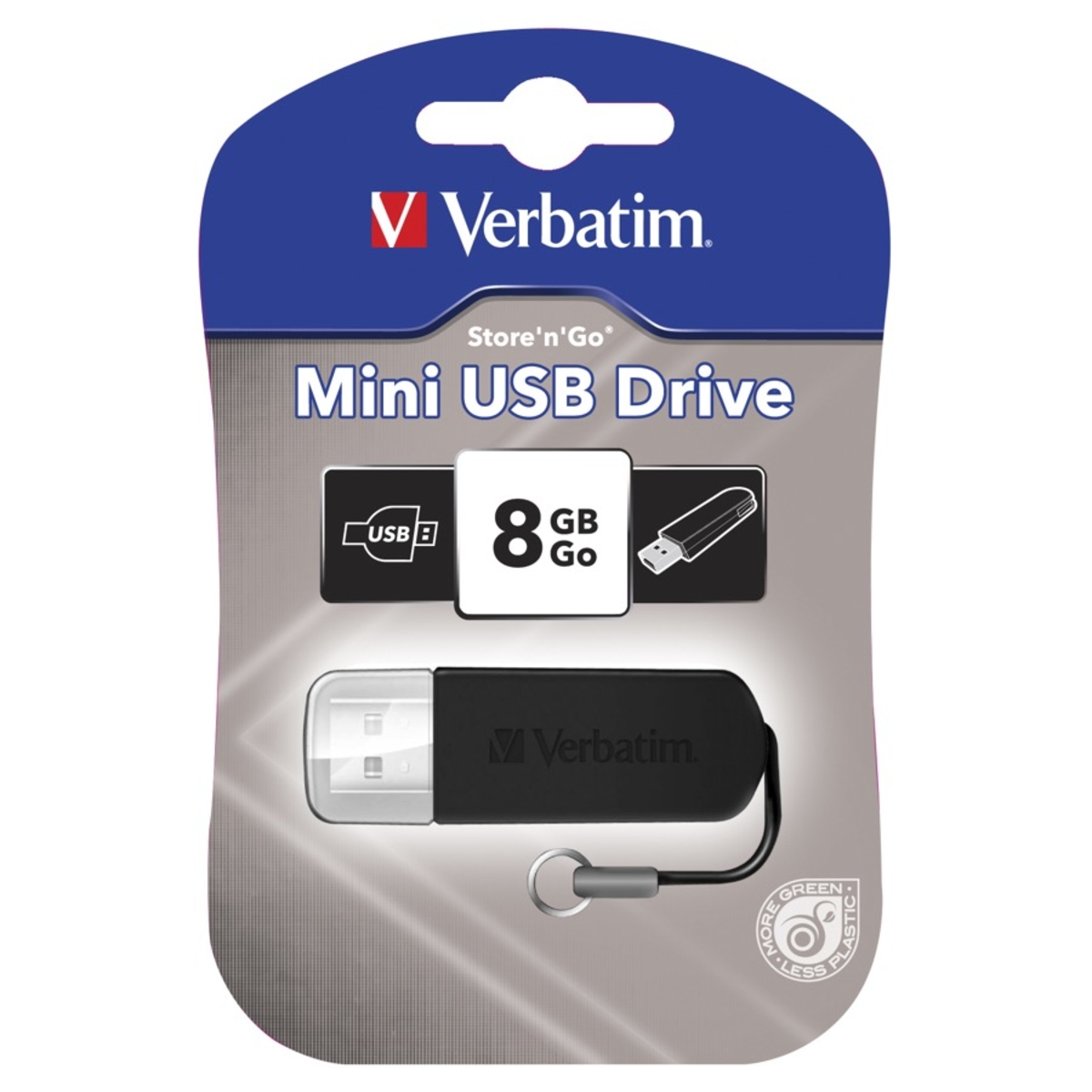 Verbatim Store'n'Go Mini USB Drive - 8GB, Black