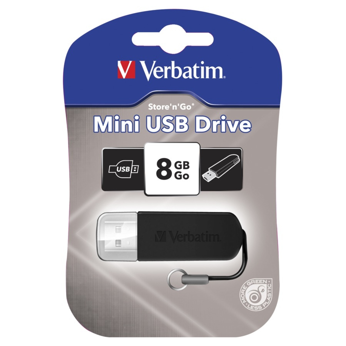 Verbatim Store'n'Go Mini USB Drive 8GB, Black Kmart