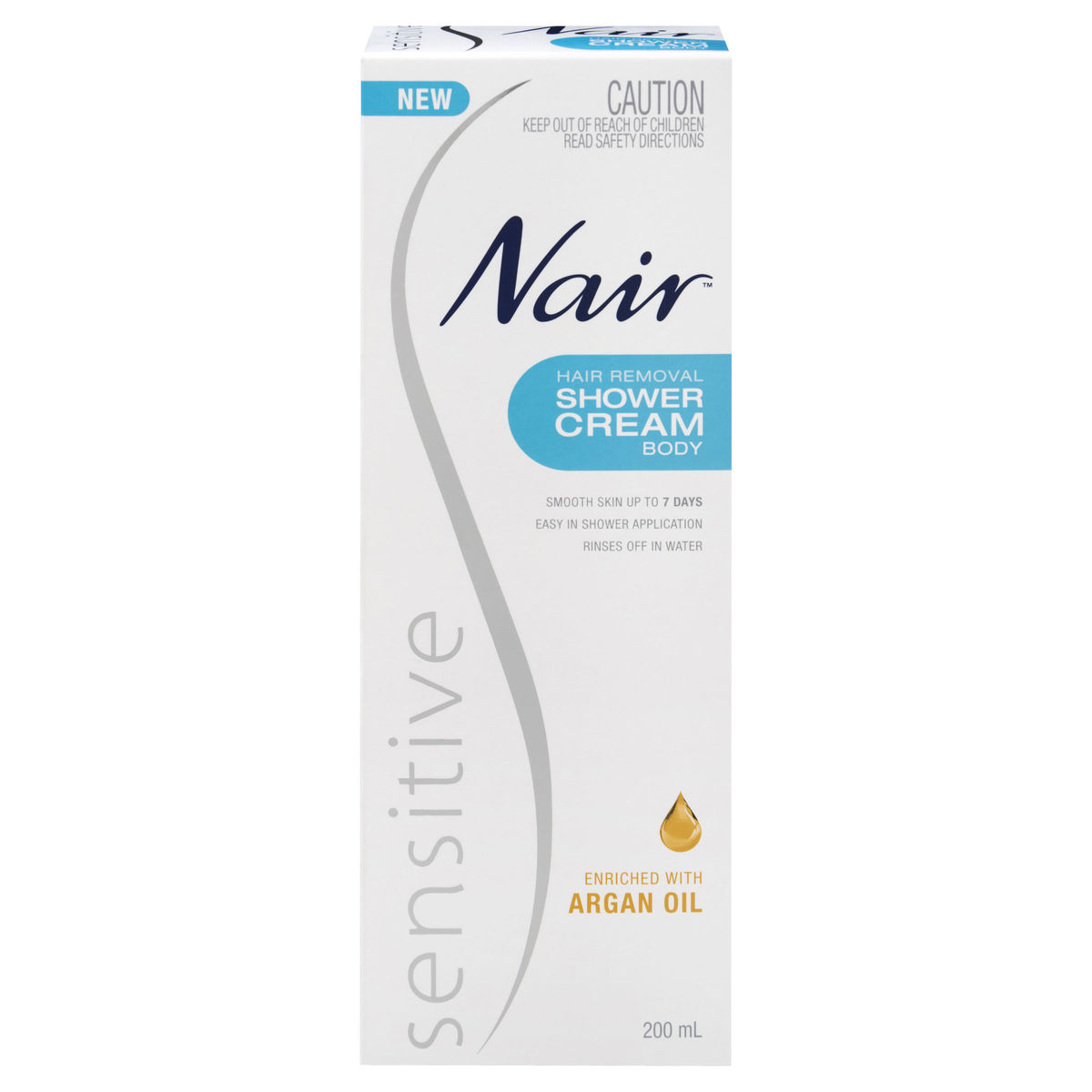 Nair 200ml Sensitive Hair Removal Shower Cream