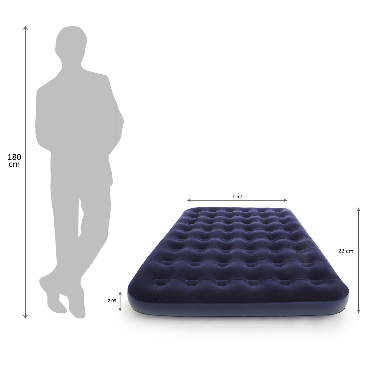 Flocked Air Mattress Queen Bed Kmart