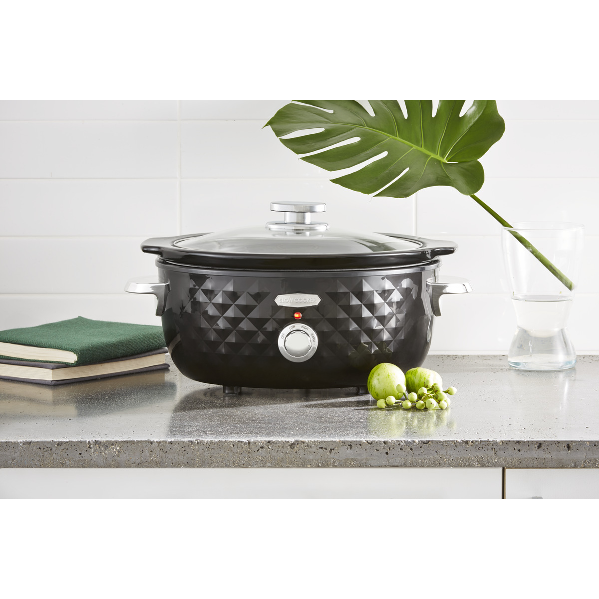 5L Slow Cooker Black Kmart