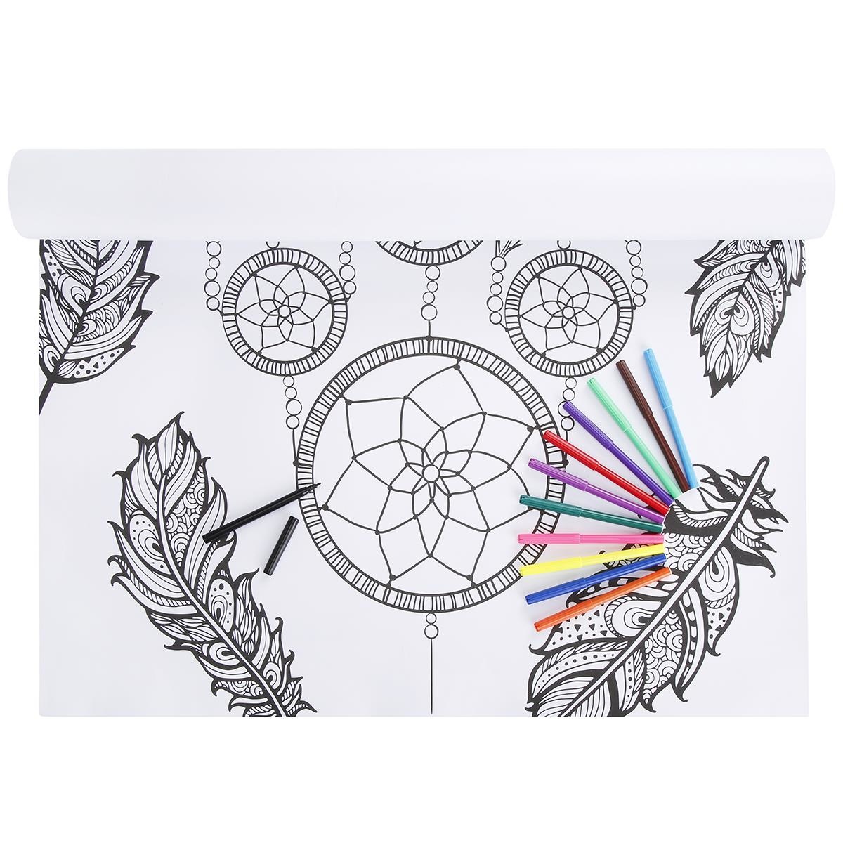 13 Piece Colour In Dream Catcher Poster Kmart