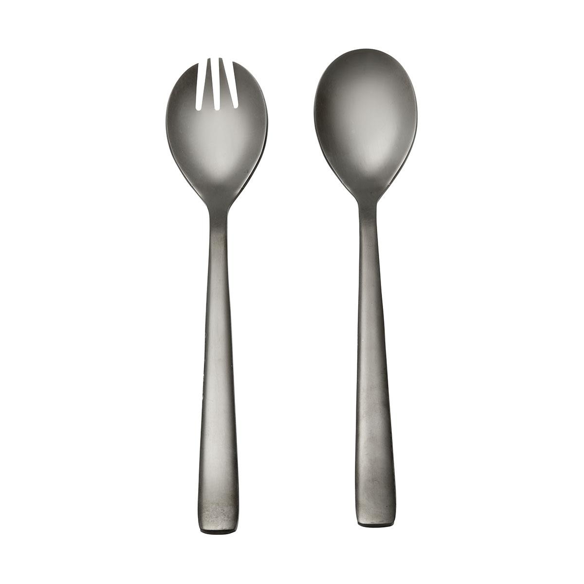 2 Piece Black Salad Servers Kmart