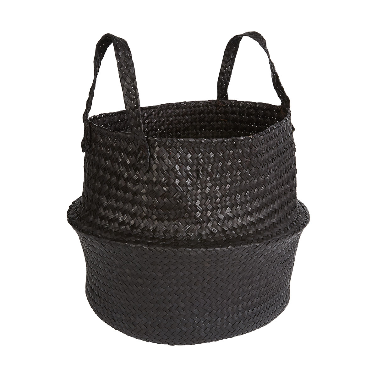 Black Seagrass Basket Kmart