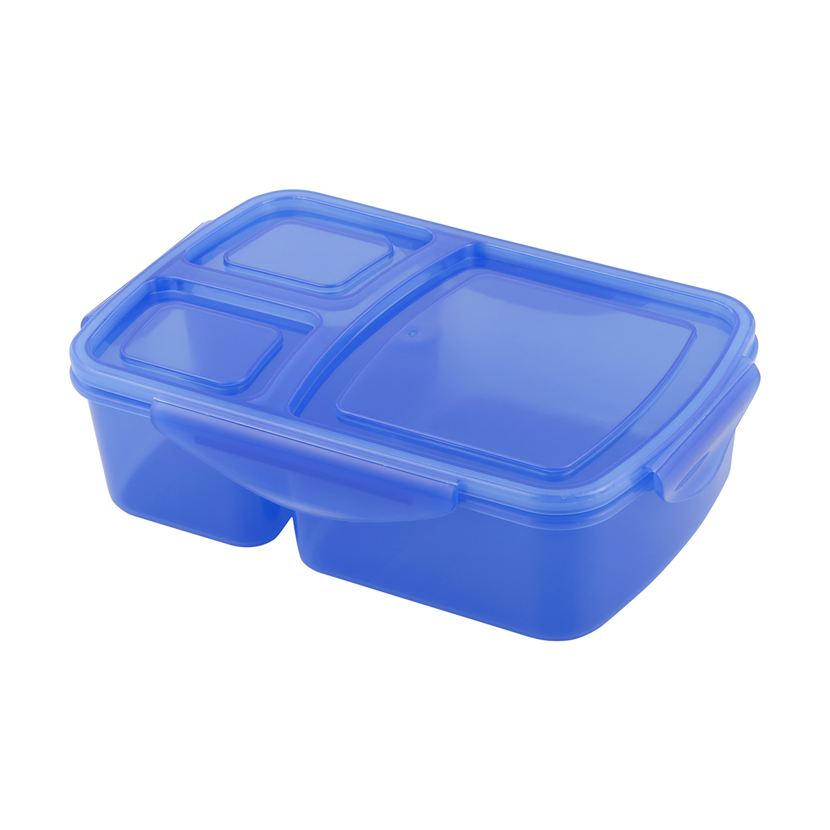 3 Compartment Lunch Box Blue Kmart