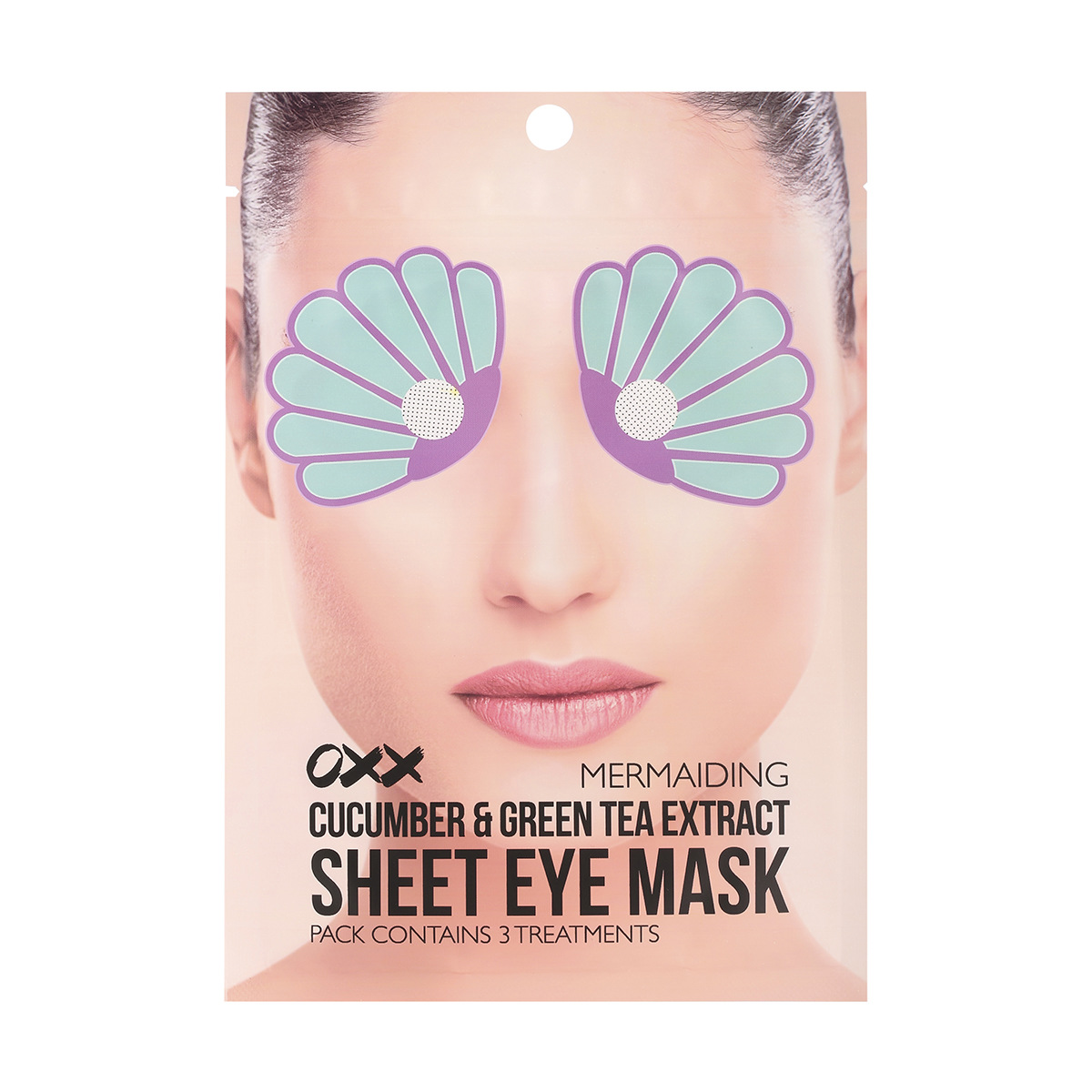 OXX Cucumber & Green Tea Extract Sheet Eye Masks 5ml, Mermaiding Kmart
