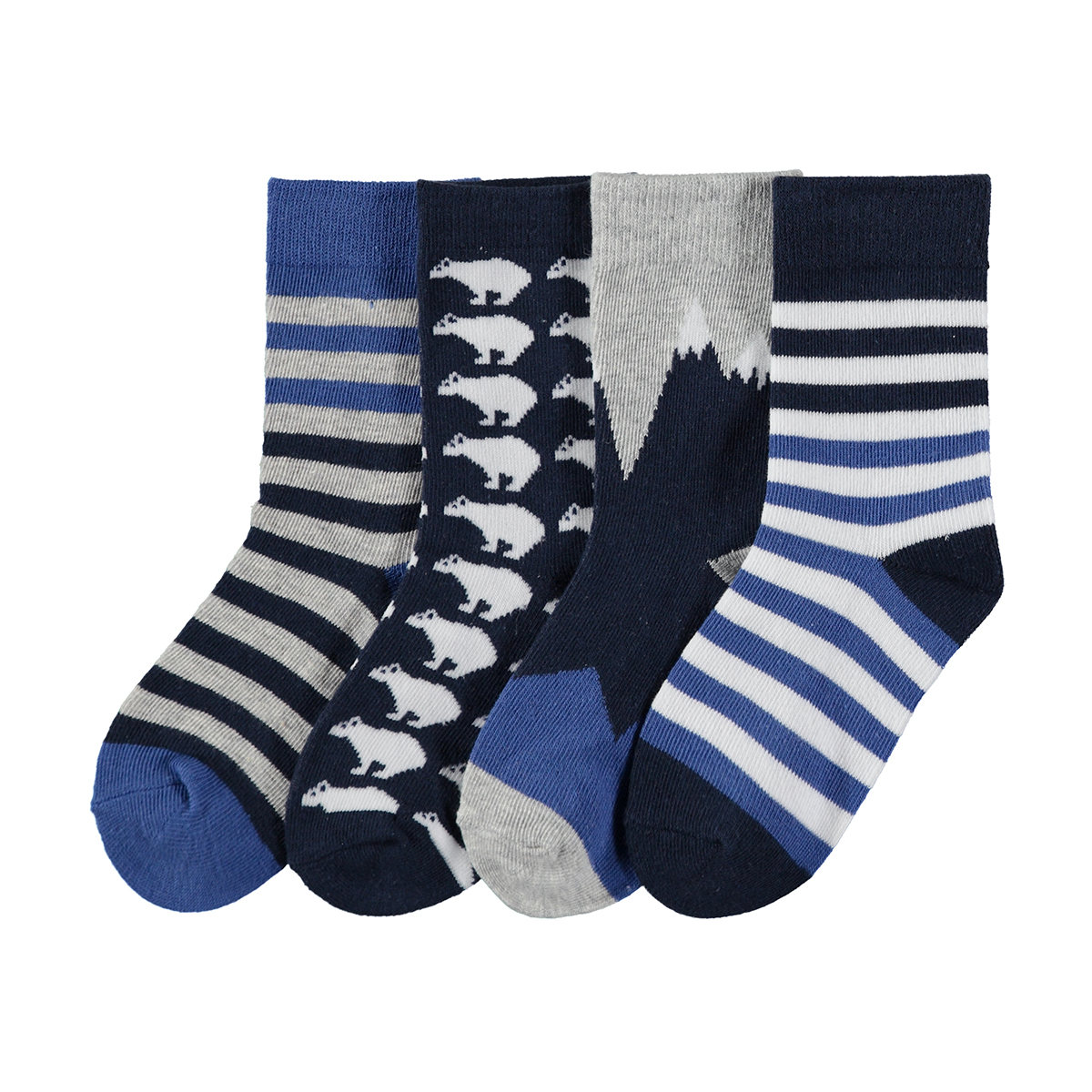 4 Pack Casual Crew Socks Kmart