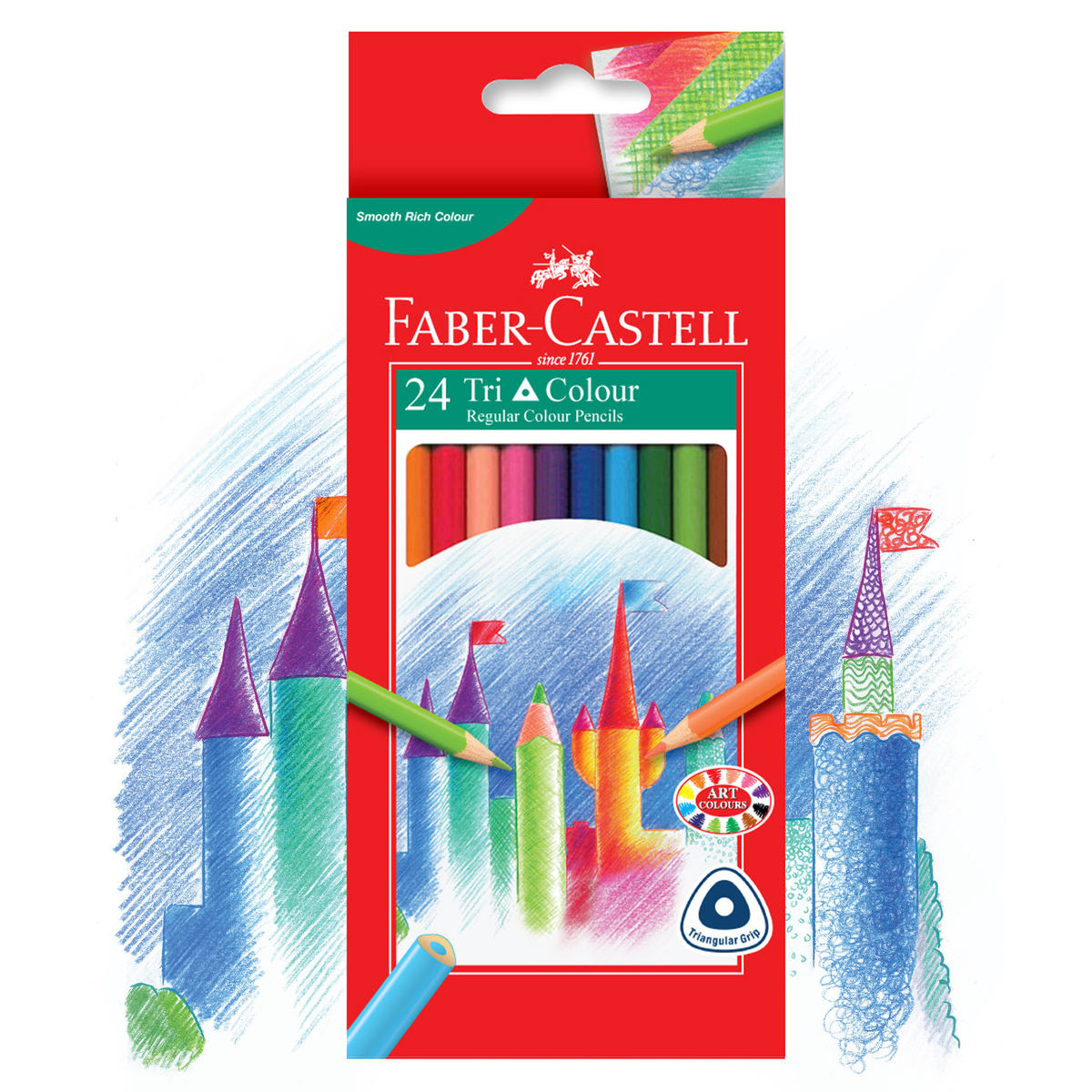 FaberCastell Grip Pencils Pack of 24 Kmart