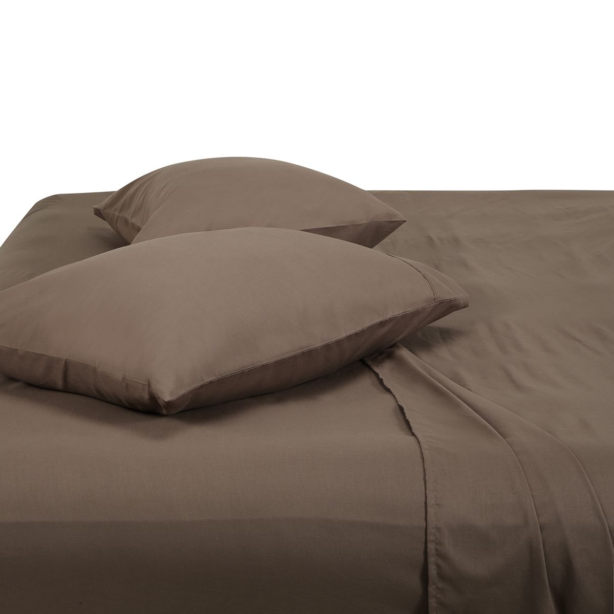 180 Thread Count Sheet Set Queen Bed, Mocha Kmart