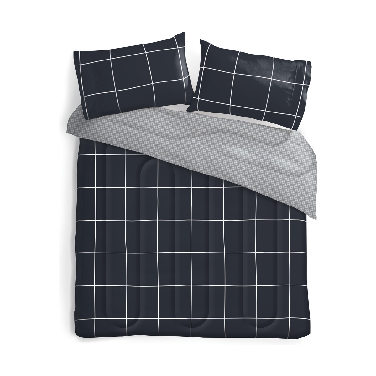Graphite Comforter Set Double Bed Kmart