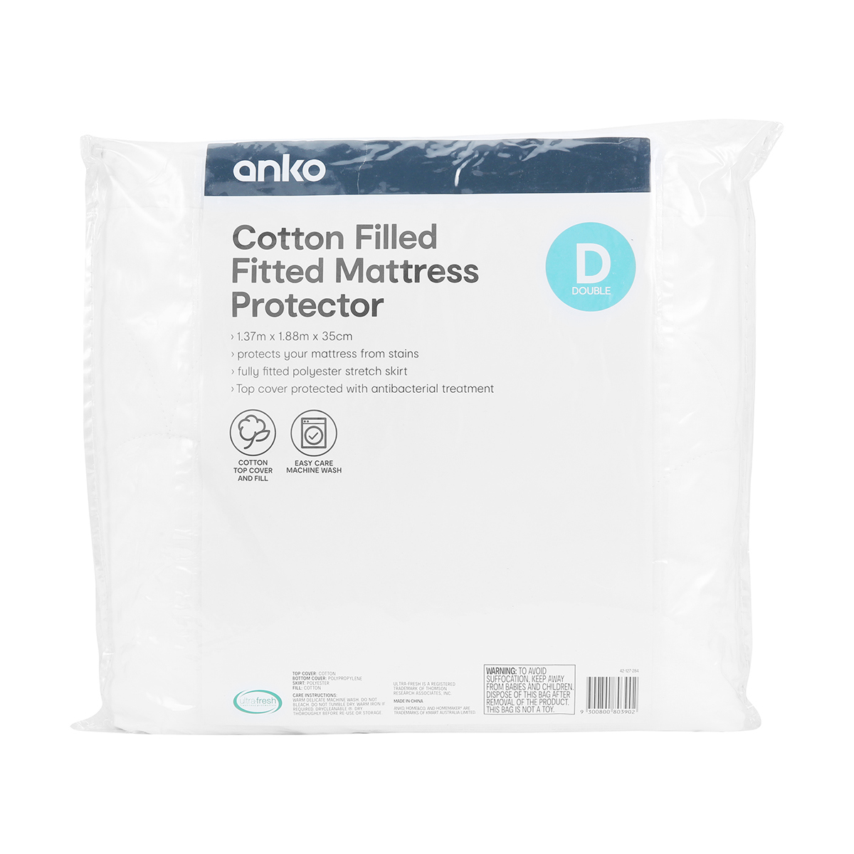 Cotton Filled Mattress Protector Double Bed Kmart