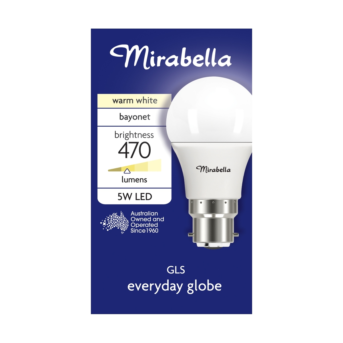 Mirabella B22 5.5W LED GLS Bulb Kmart