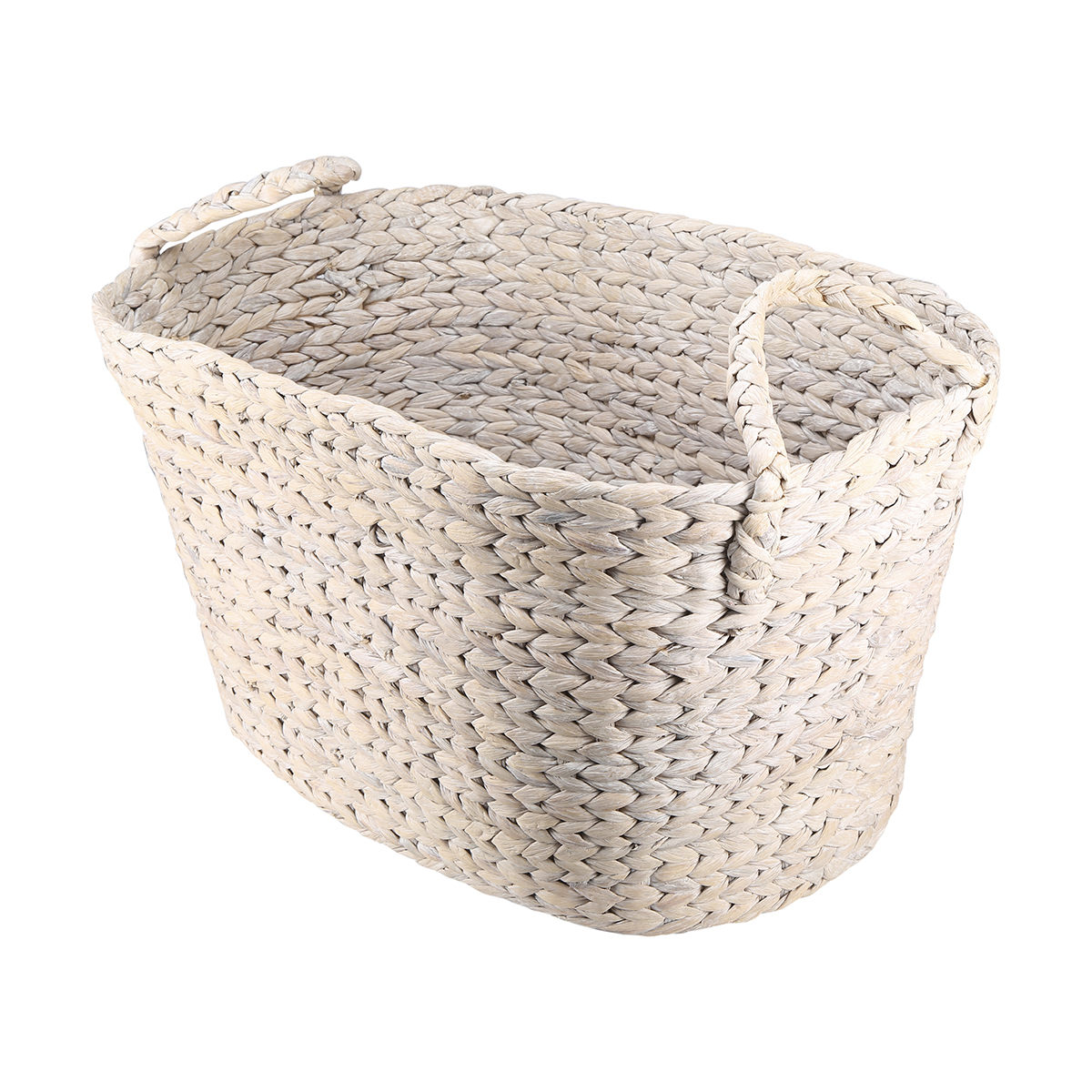 Laundry Basket White Wash Finish Kmart