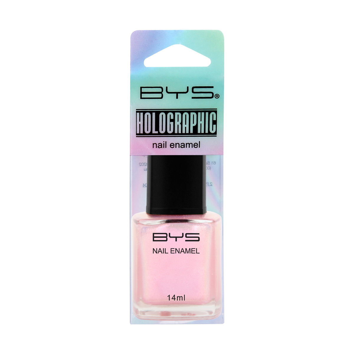 BYS Holographic Nail Enamel 14ml, Transcend Kmart