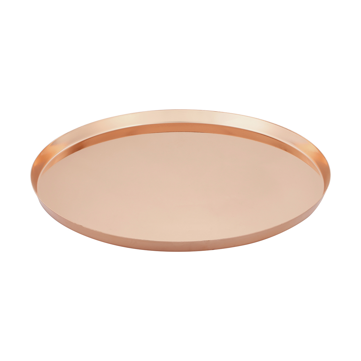 Round Rose Gold Look Tray Kmart