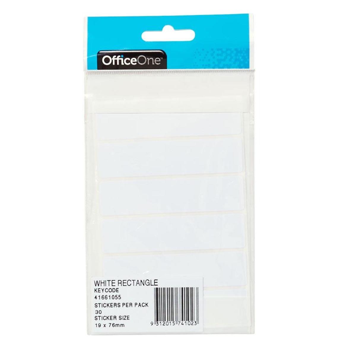 30 Pack White Rectangle Labels Kmart