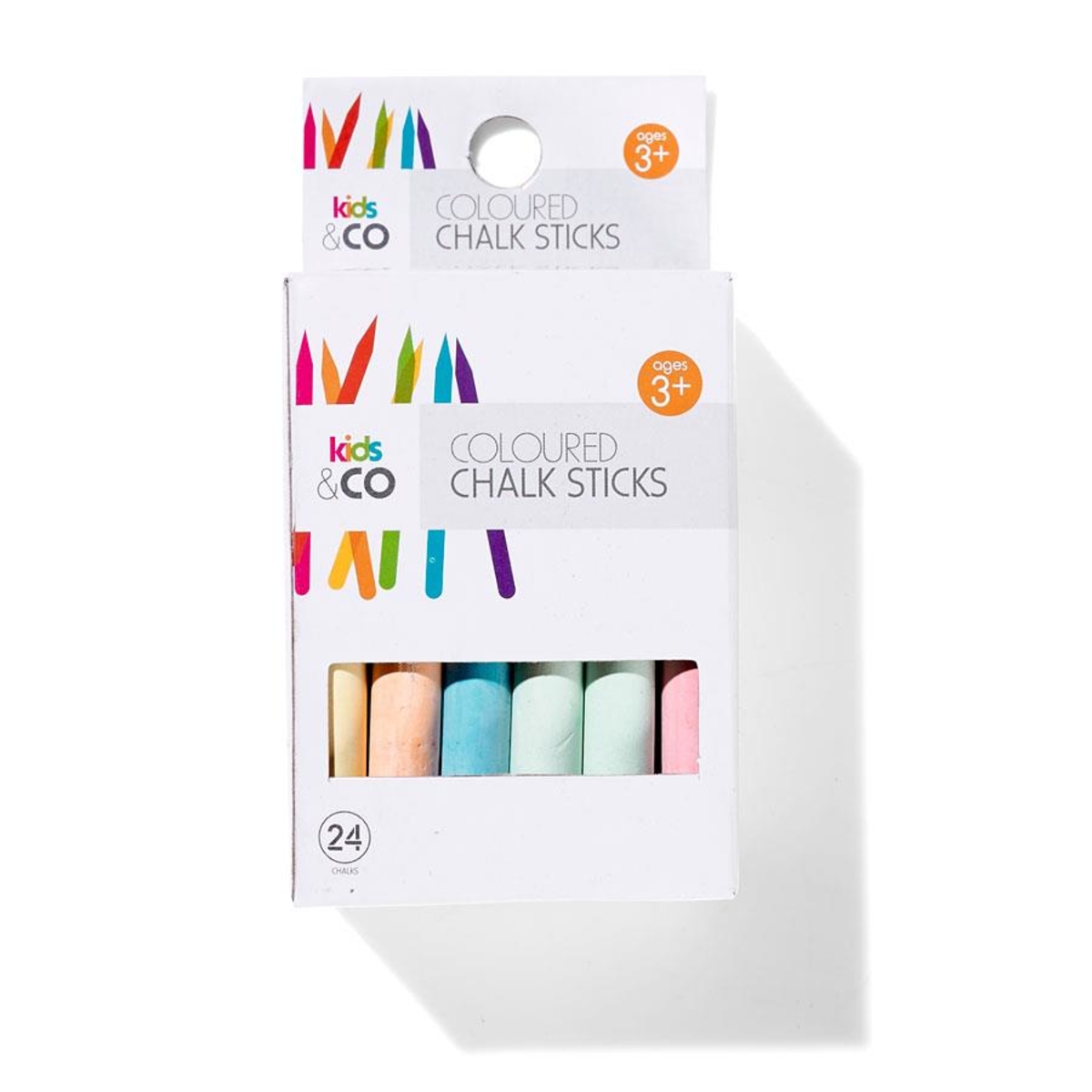 Coloured Chalks Sticks Kmart