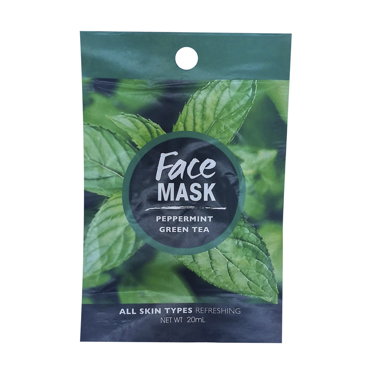 Face Mask Peppermint and Green Tea, 20ml Kmart